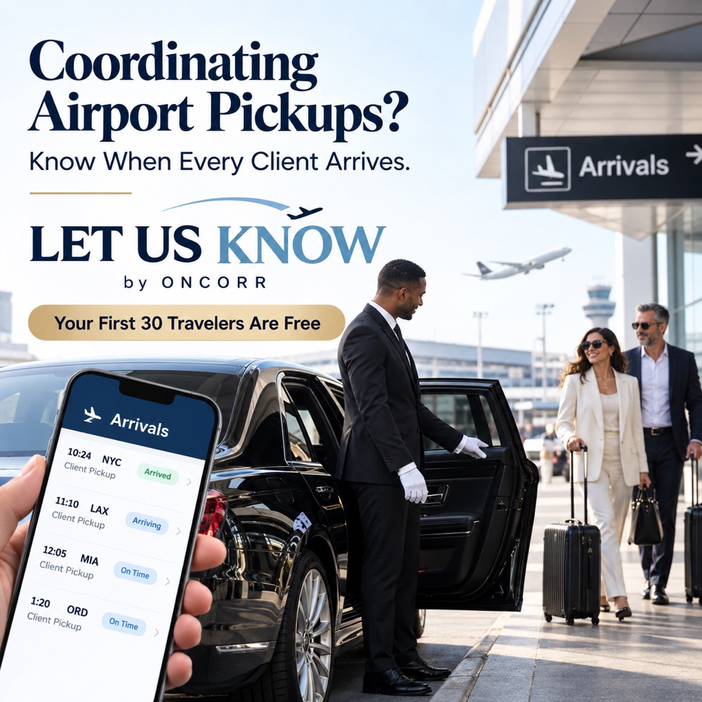 Limousine, Private-Car, Uber, or Lyft Service — LET US KNOW by ONCORR